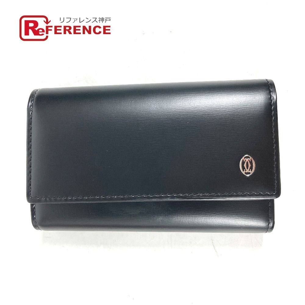 新品未使用✨　カルティエ　パシャ　キーケース　6連　ブラック　ゴールド金具 MUST DE CARTIER 未使用 カルティエ Cartier パシャ 6連キー