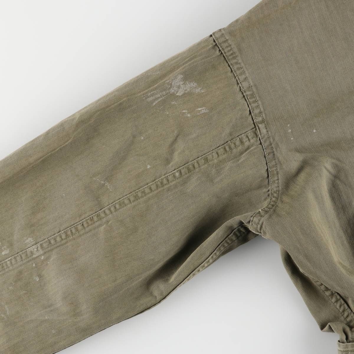 古着 40年代 米軍 M-43 13スターボタン HBT ヘリンボーンツイル 長袖