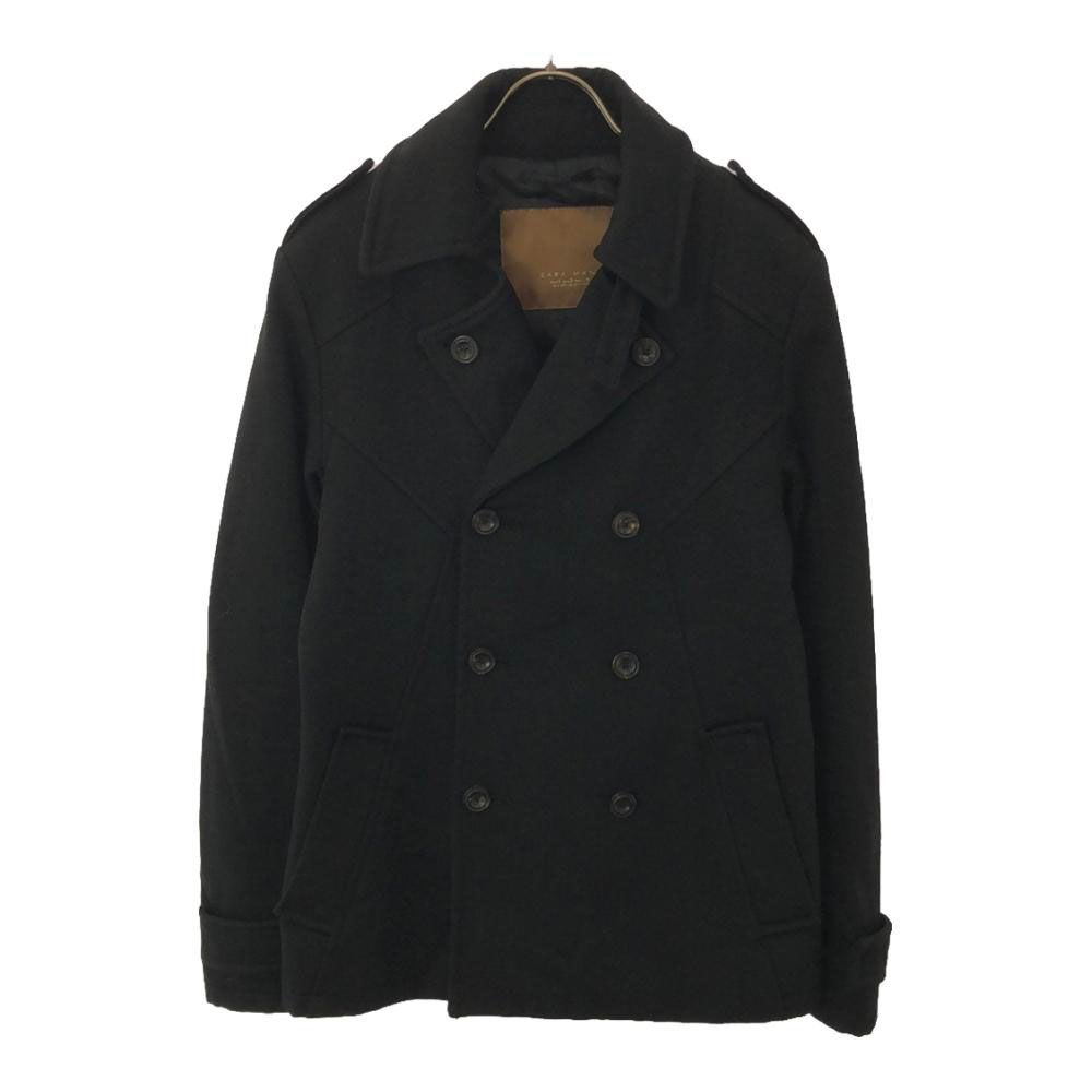 ザラマン ピーコート 36 ブラック ZARA MAN 裏地付 メンズ - メルカリ