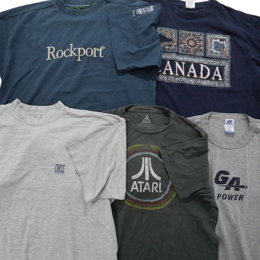 古着卸 まとめ売り カレッジ風 半袖Tシャツ 20枚セット (メンズ M