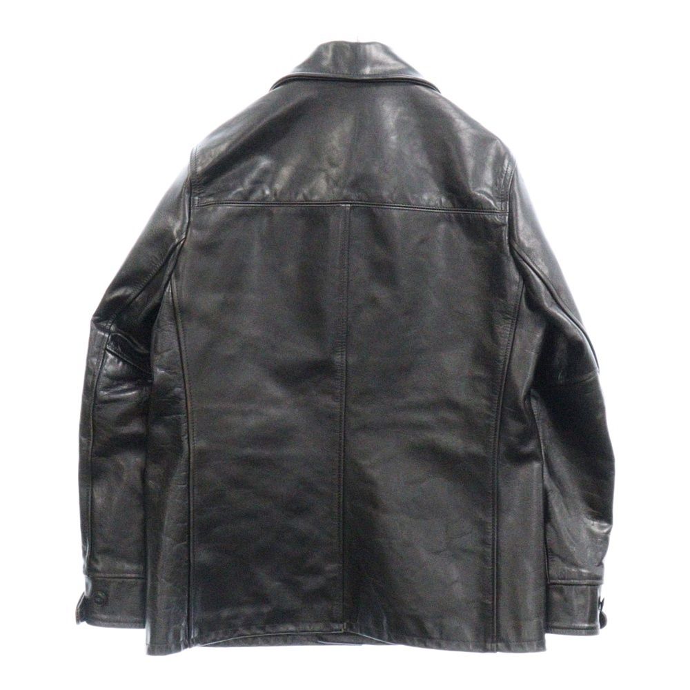 SCHOTT (ショット) 7660 632US NEW CARCOAT 茶芯カウレザーニューカーコート ブラック レザージャケット 7660 -  メルカリ