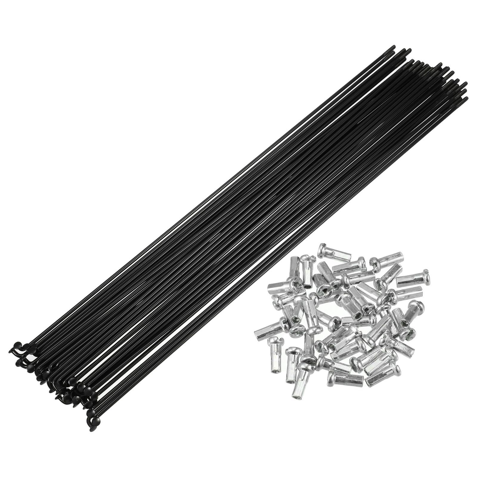 40 個 14 G 自転車スチールスポーク バイクスポーク 260 mm AUTOHAUX 長さ ニップル付き X ほとんどの自転車に対応