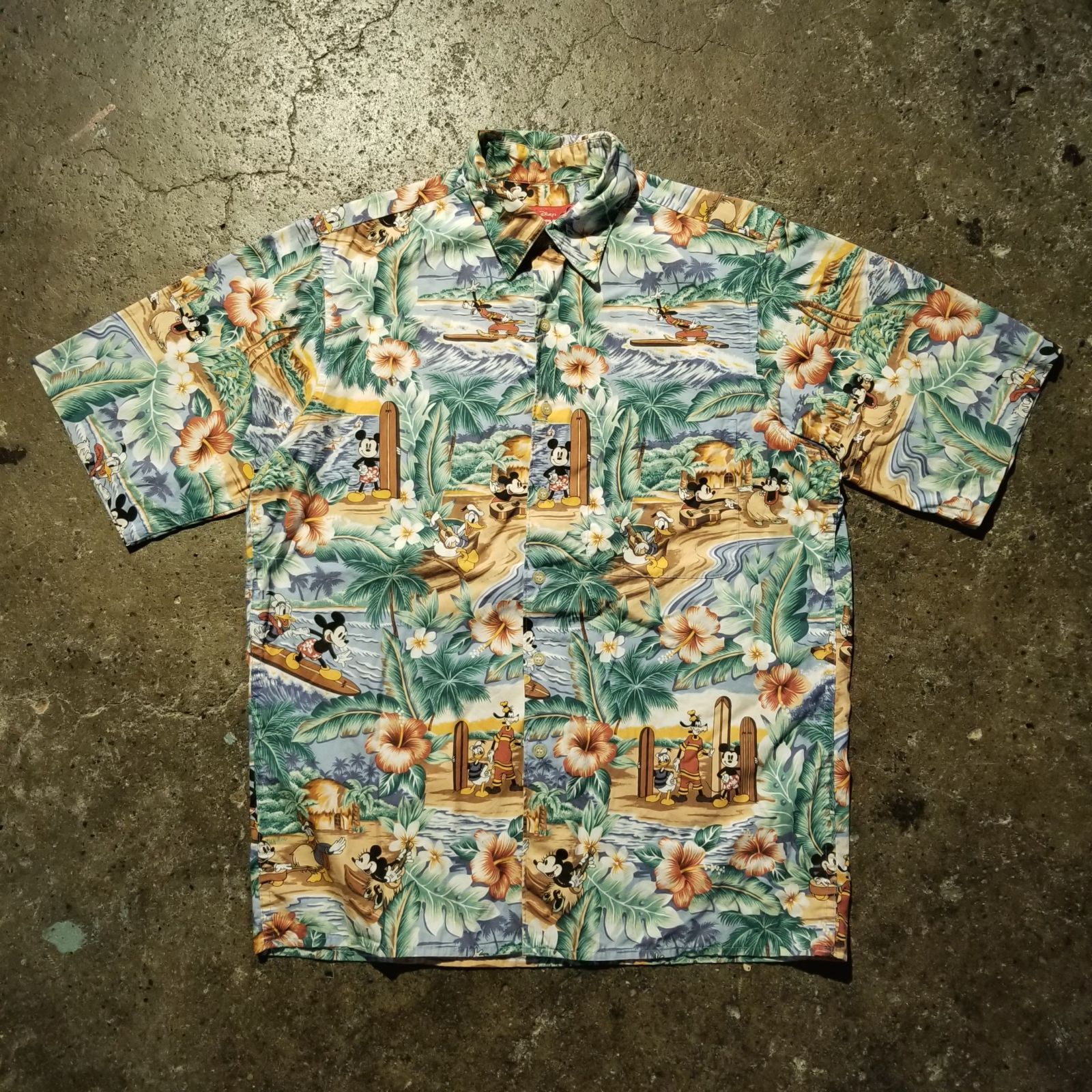 Disney × Reyn Spooner 80s アロハシャツ XS レインスプーナー