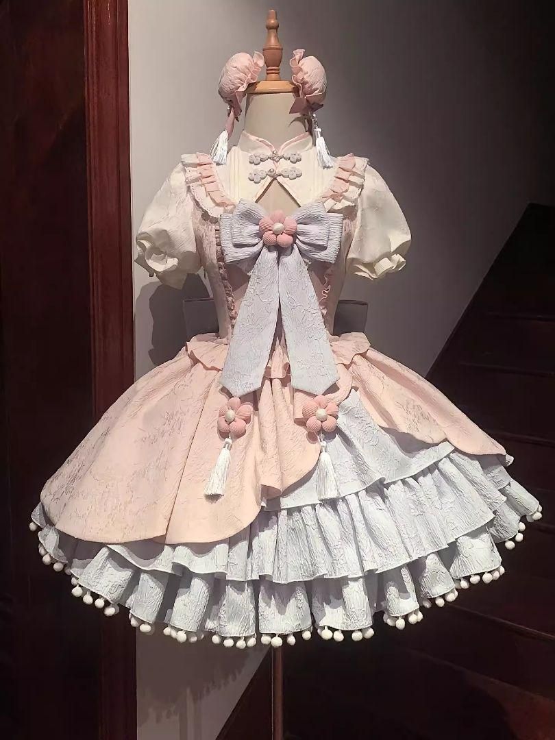 25年 lolita オリジナル 洋服 ロリータ ワンピース ワンピース ドレス 撮影会 舞台 イベント PB-313