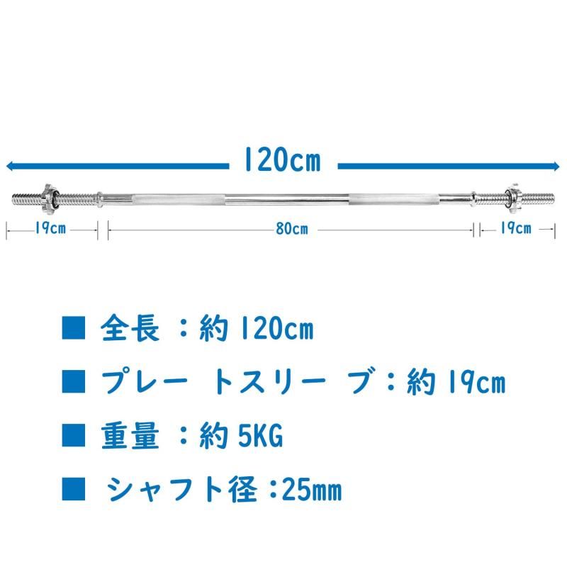 バーベルシャフト バー イージーバー 120cm 25mm バーベル