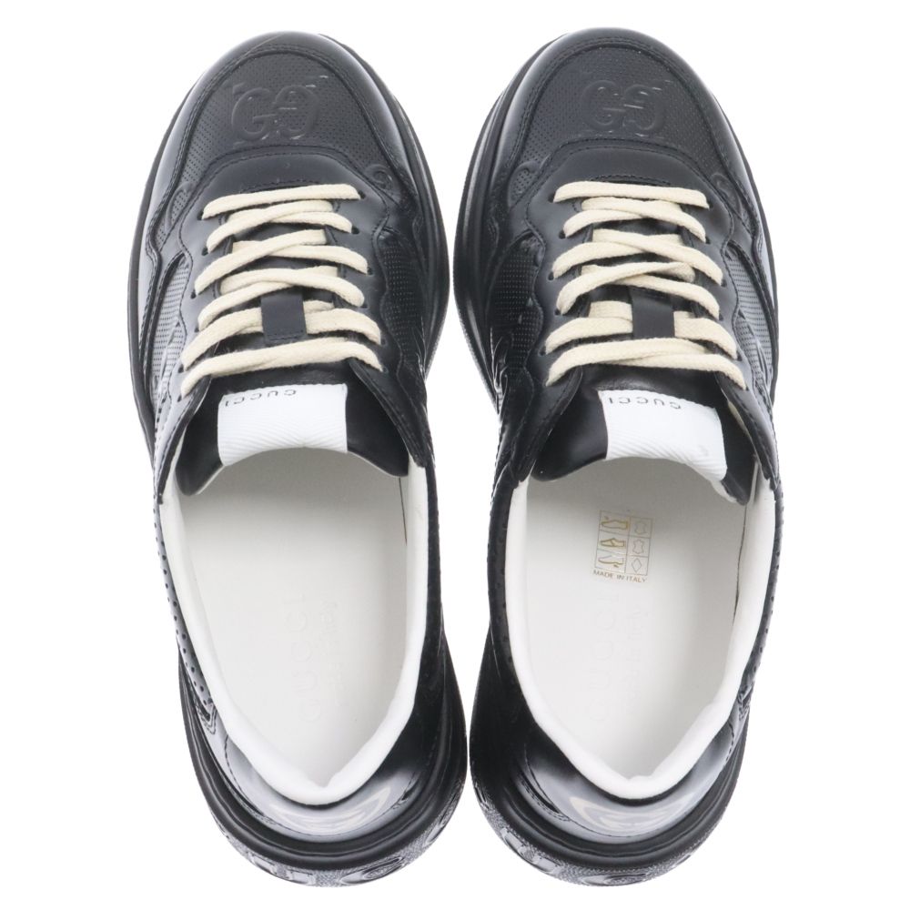 【セール】グッチ☆GGエンボス レザースニーカー☆669582 1068 グッチ GUCCI 669582 1XL10 スニーカー メンズ シューズ GG