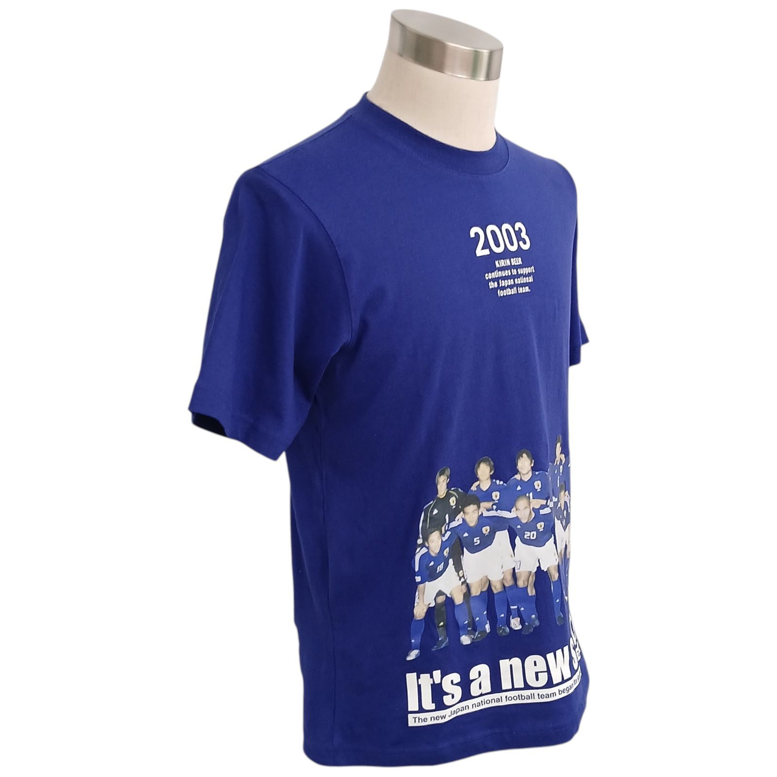 KIRIN サッカー日本代表 Tシャツ 2003年 Soccer Japan Team】 2003年のサッカー日本代表のTシャツ