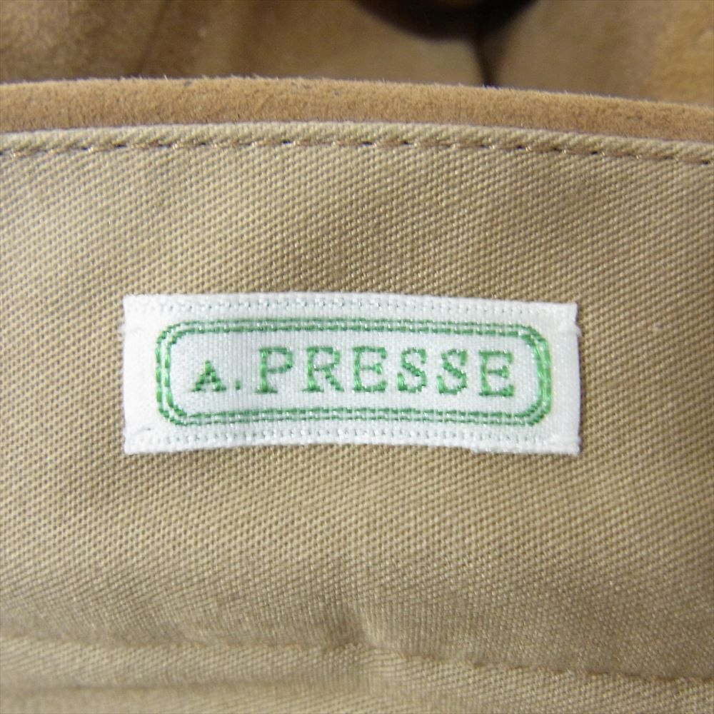 アプレッセ A.PRESSE パンツ 23AW 23AAP-04-24H Suede Trousers
