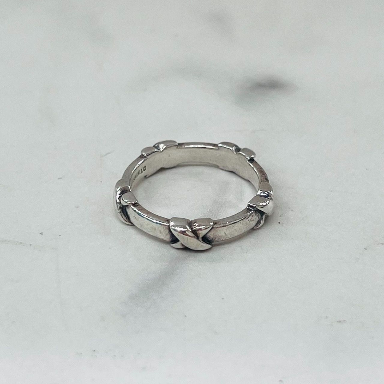 TIFFANY&CO. ティファニー クロス リング SV925 17号 - メルカリ