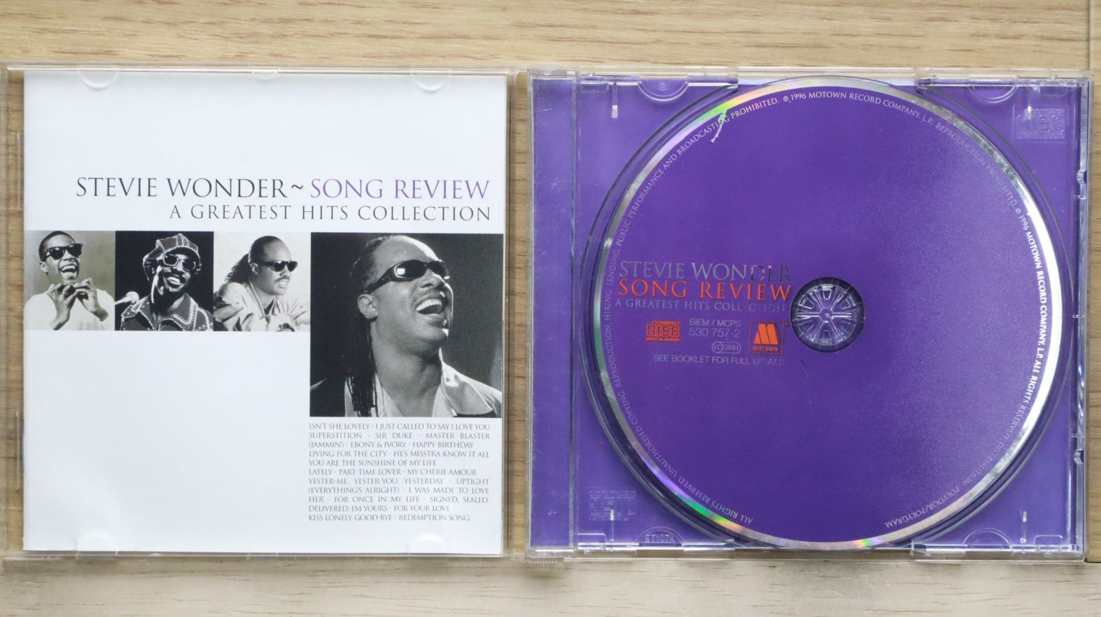 輸入盤CD☆スティービーワンダー/Stevie Wonder□ Song Review: A Greatest Hits Collection  □0731453075726/【アメリカ盤 /洋楽】D01506 - メルカリ