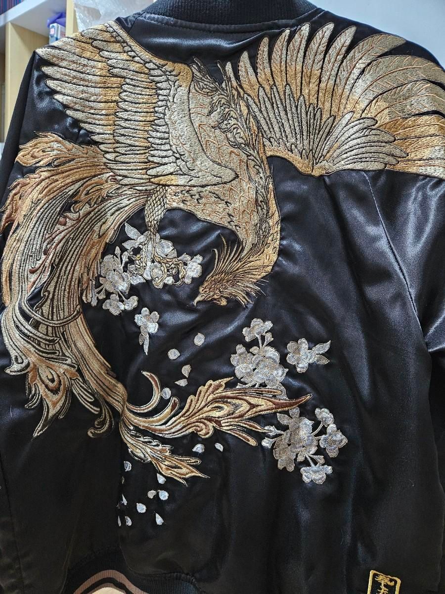 【Bunjang商品韓国直送】フェニックス 刺繡 スカジャン