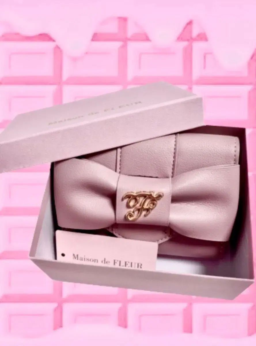 Maison de FLEUR メゾン ド フルール 財布 ピンクリボン イルヴェ