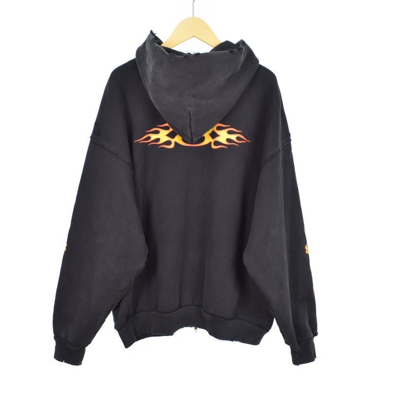 バレンシアガ BALENCIAGA 24SS BURNING UNITY ZIP-UP HOODIE