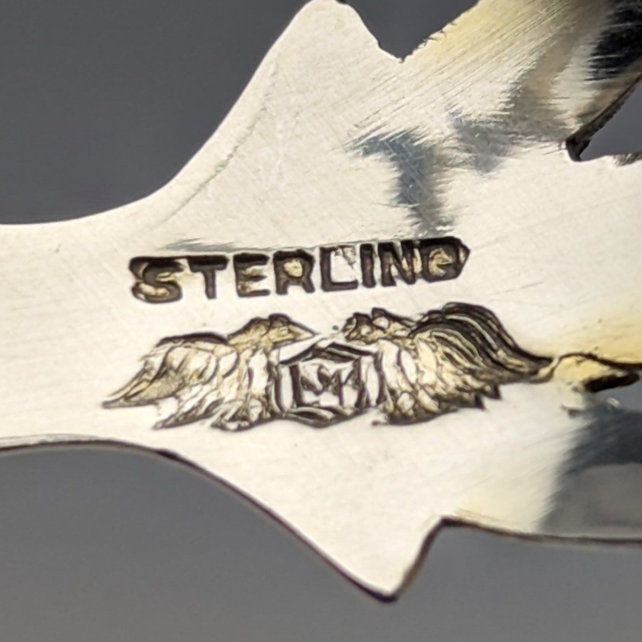 1905年頃 米国アンティーク 純銀製 クロウハンド シュガートング 29g MANCHESTER MFG 1905年頃 米国アンティーク 純銀製 クロウハンド シュガートング