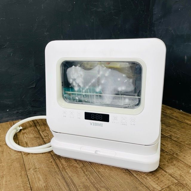 食器洗い乾燥機 VIBMI ビブミ D4P-W ホワイト 食洗機 工事不要 タンク式 1-3人用 | 512808