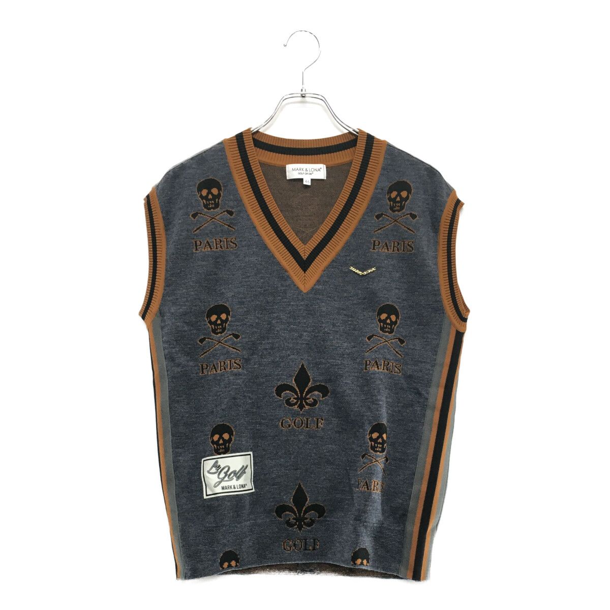 新品未使用MARK&LONA マークアンドロナ　メンズベスト 46 中古 メンズ マークアンドロナ MARK&LONA ベスト 46(M) グレー