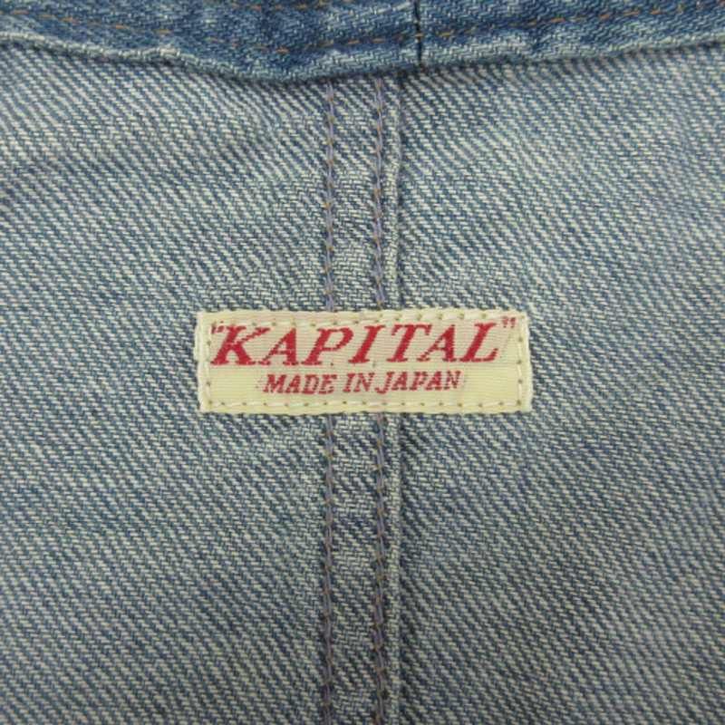 【初回限定】 キャピタル kapital ペンキ加工 カーディガン長袖 デニム トップス