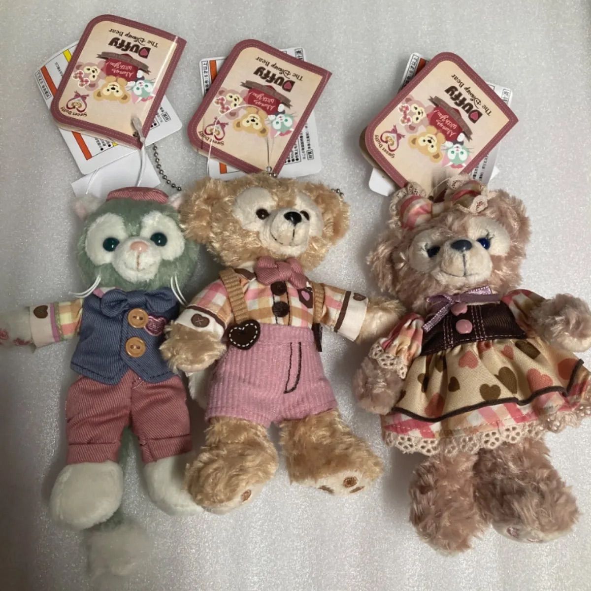 TDS 東京ディズニーシー スウィートダッフィー ぬいぐるみバッチセット TDS 東京ディズニーシー スウィートダッフィー ぬいぐるみバッチセット
