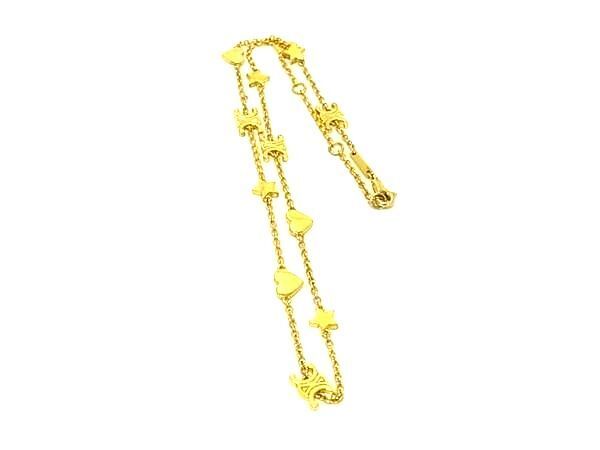 美品 CELINE セリーヌ ネックレス トリオンフ ハート スター 
