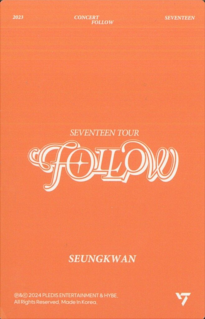 seventeen FOLLOW TO SEOUL デジタルコード未開封＋特典 seventeen FOLLOW TO SEOUL デジタルコード未開封＋特典