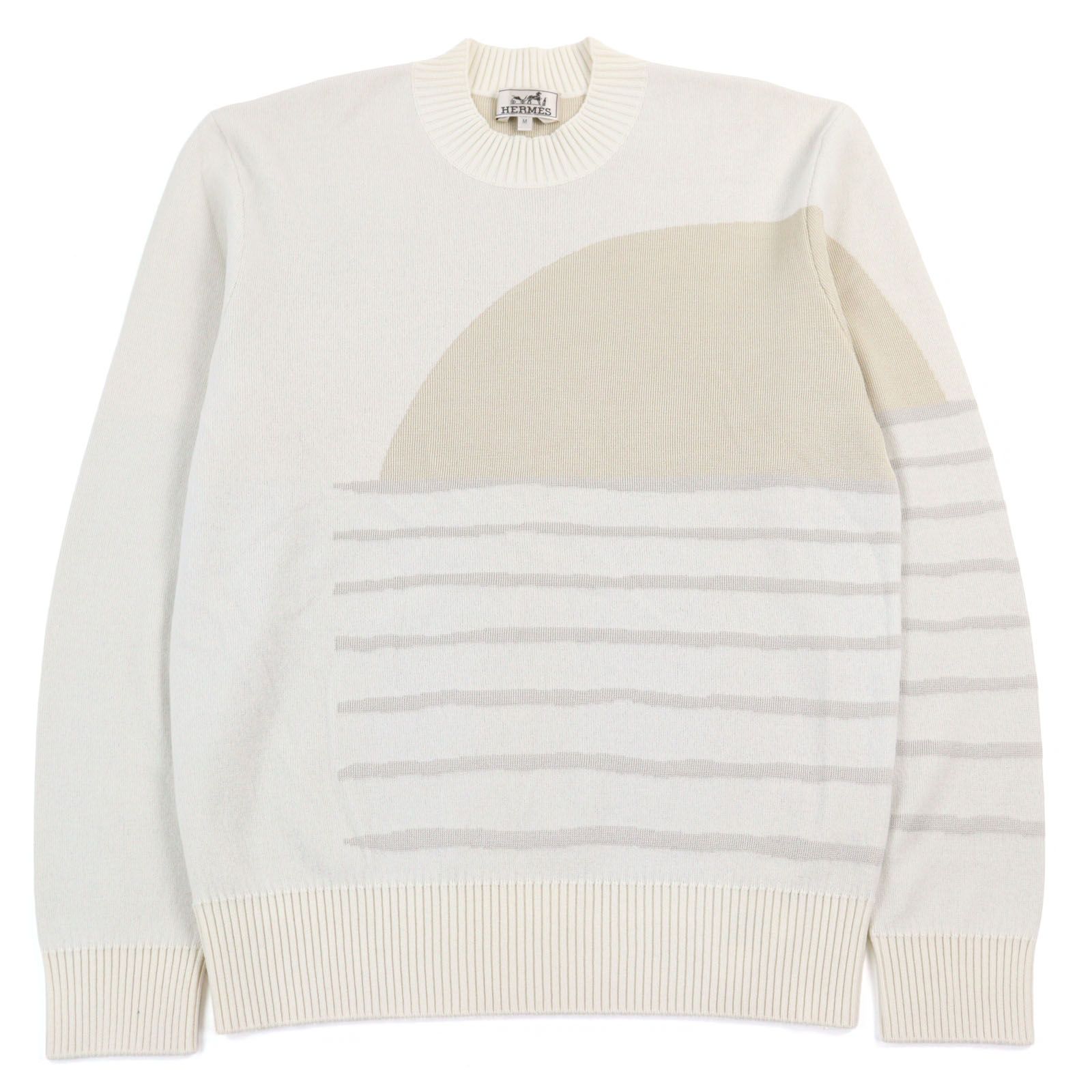 美品　エルメス　スヌード付きカシミヤニット 未使用品○HERMES エルメス 23AW Sunset et soie カシミヤ