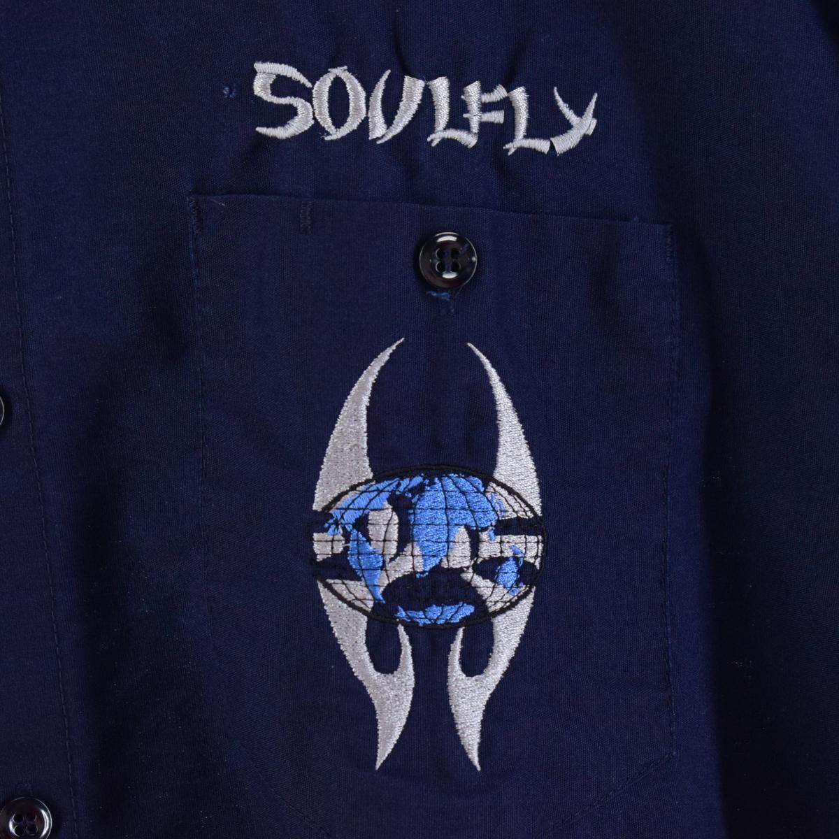 古着 ディッキーズ Dickies SOULFLY ソウルフライ バンド 半袖 ワーク