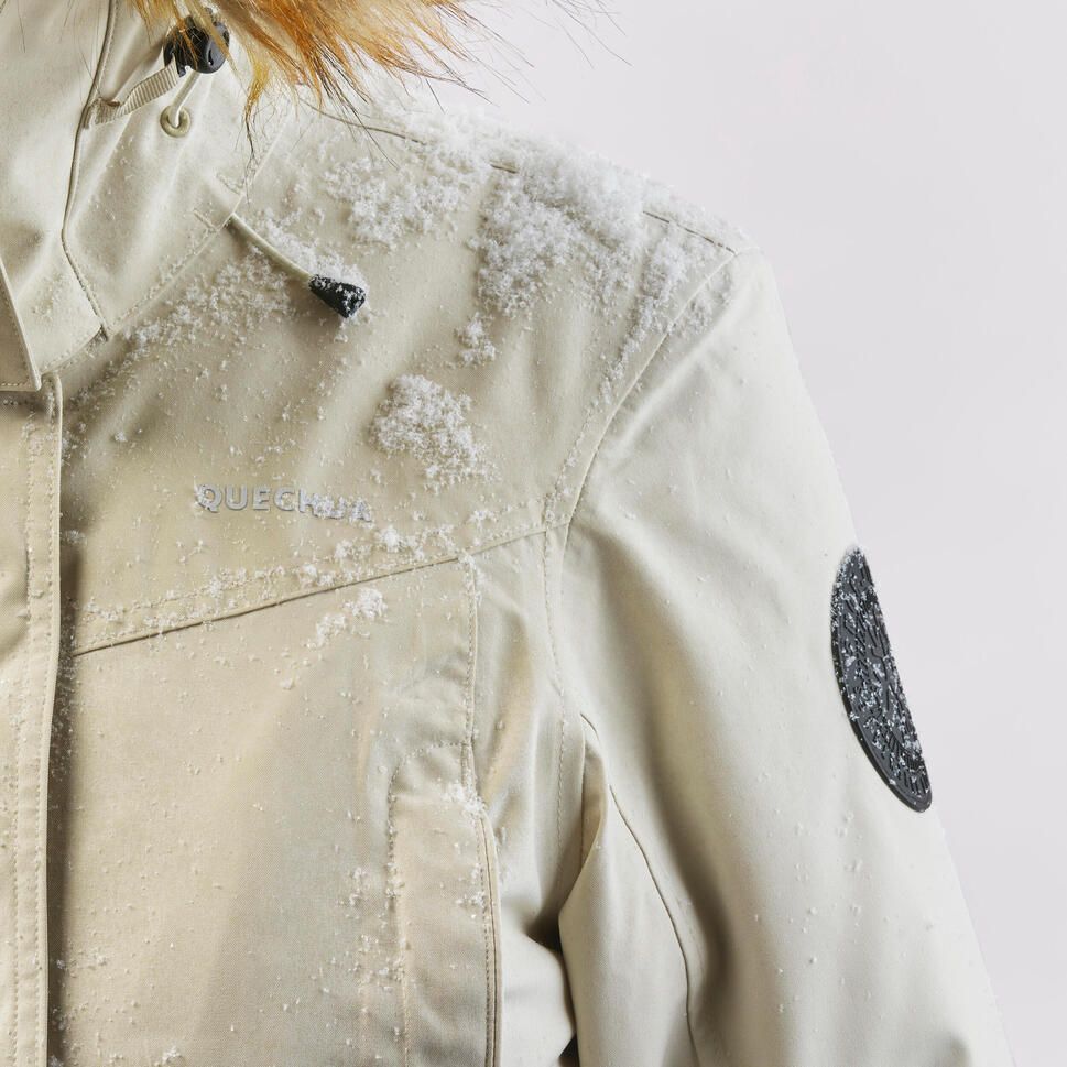  品 2025新商品 QUECHUA ケシュア 登山 スノーハイキング レディース パーカー 防水 SH 900 20℃ リネン Lサイズ 小さい ジャケット アウター