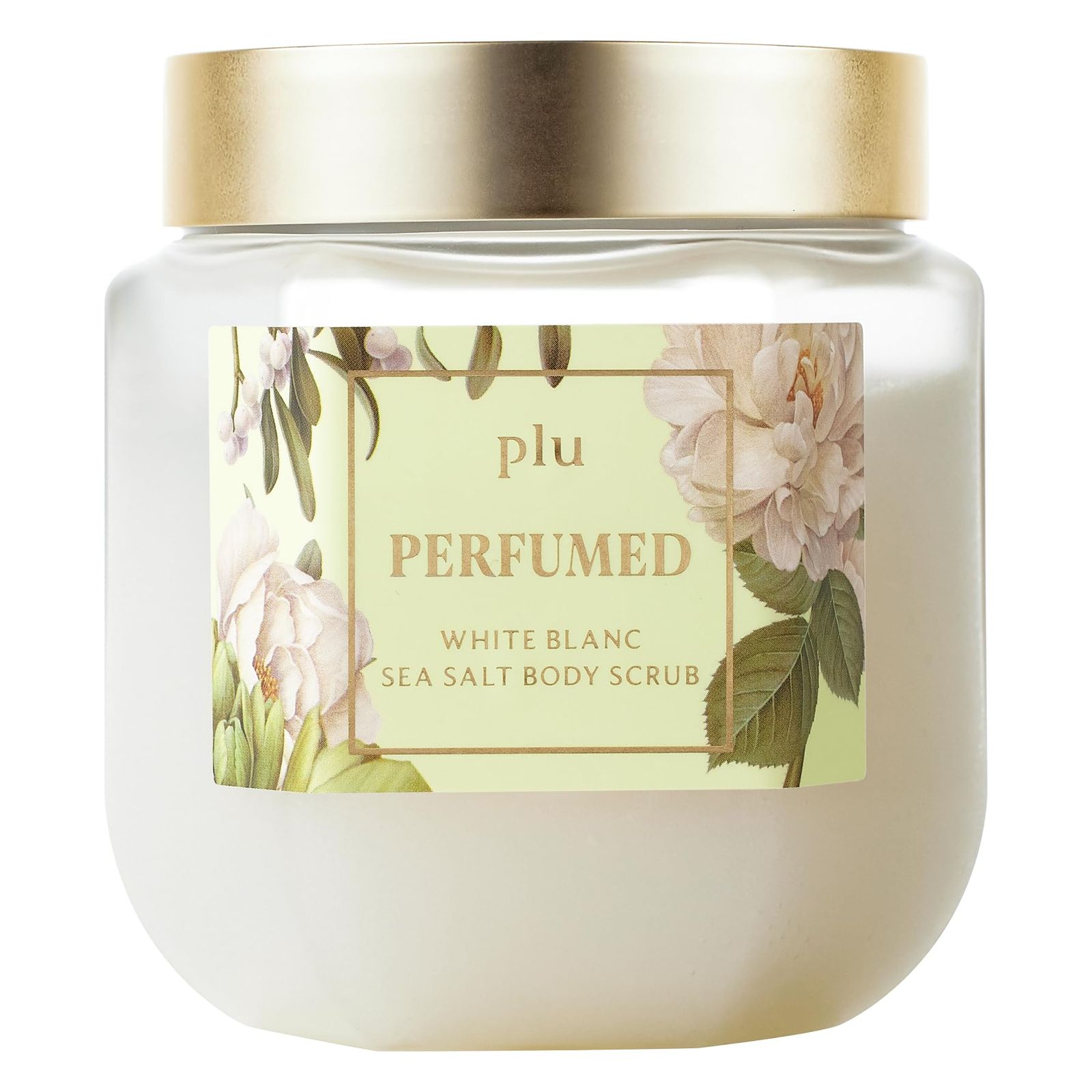 【公式】plu ソルト ボディスクラブ 500g ホワイトブランの香り | 角質ケア 保湿ケア 植物由来オイル配合 乾燥肌 敏感肌向け 香水のような香り 韓国コスメ | Korean Body Scrub White Blanc Scent [ホワイ