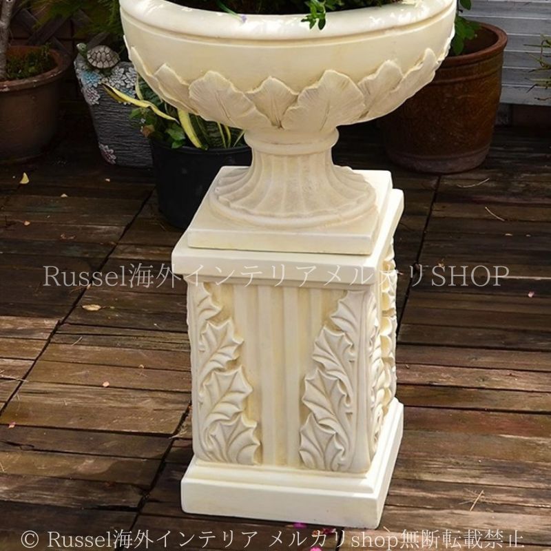 プランターラック 装飾 ヴィンテージ調 ホワイト グレー ヨーロッパ風 酸化マグネシウム素材 ガーデニング 雑貨 ガーデン雑貨 ガーデンインテリア ガーデン インテリア 庭の装飾 お洒落 おしゃれ 8-14