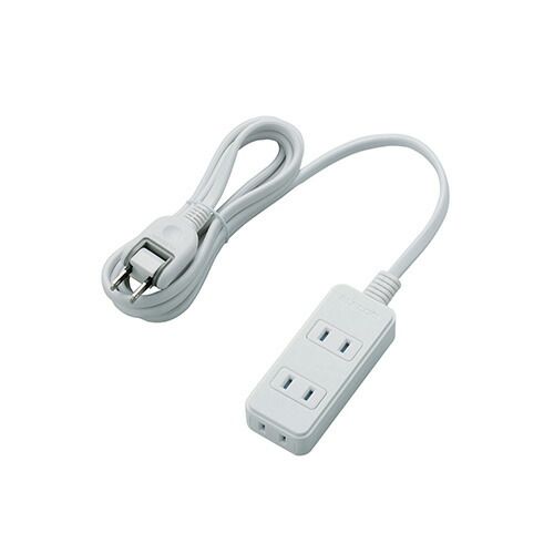【5個セット】エレコム シャッタータップ/3個口/2m/ホワイト T-ST02N-2320WHX5