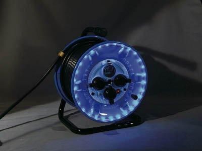 2営業日で発送 日動工業 日動 防雨型電工ドラム LEDラインドラム 青 NPWLEK33B