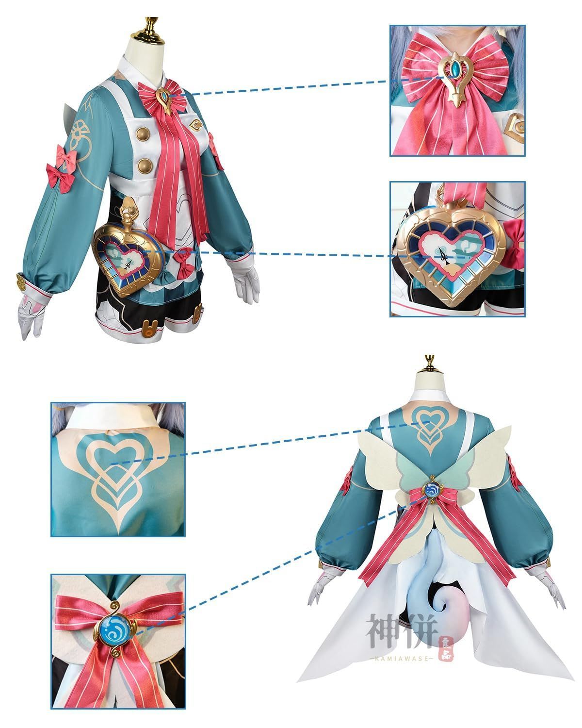 五次元 シグウィン コスプレ ウィッグ付き 看護師長 原神 コスプレ衣装