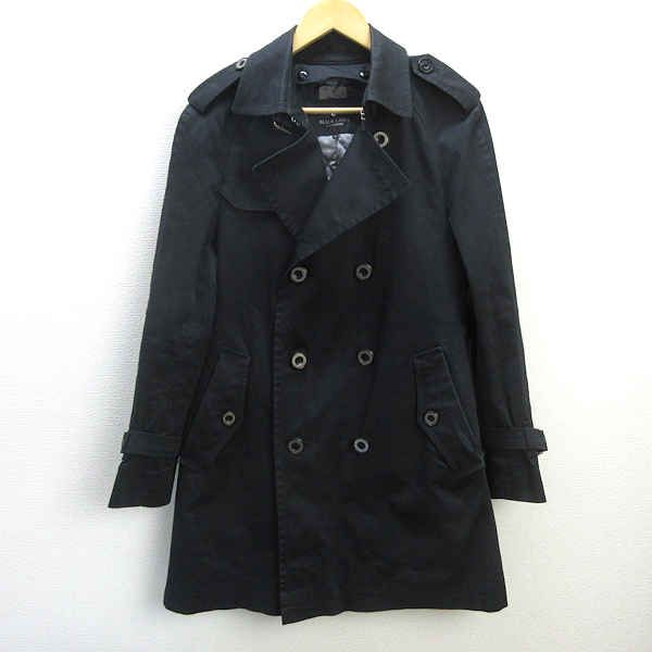 ブラックレーベルクレストブリッジ　トレンチコート　黒　LLサイズ　ライナー付き D□ブラックレーベル クレストブリッジ/ BLACK LABEL
