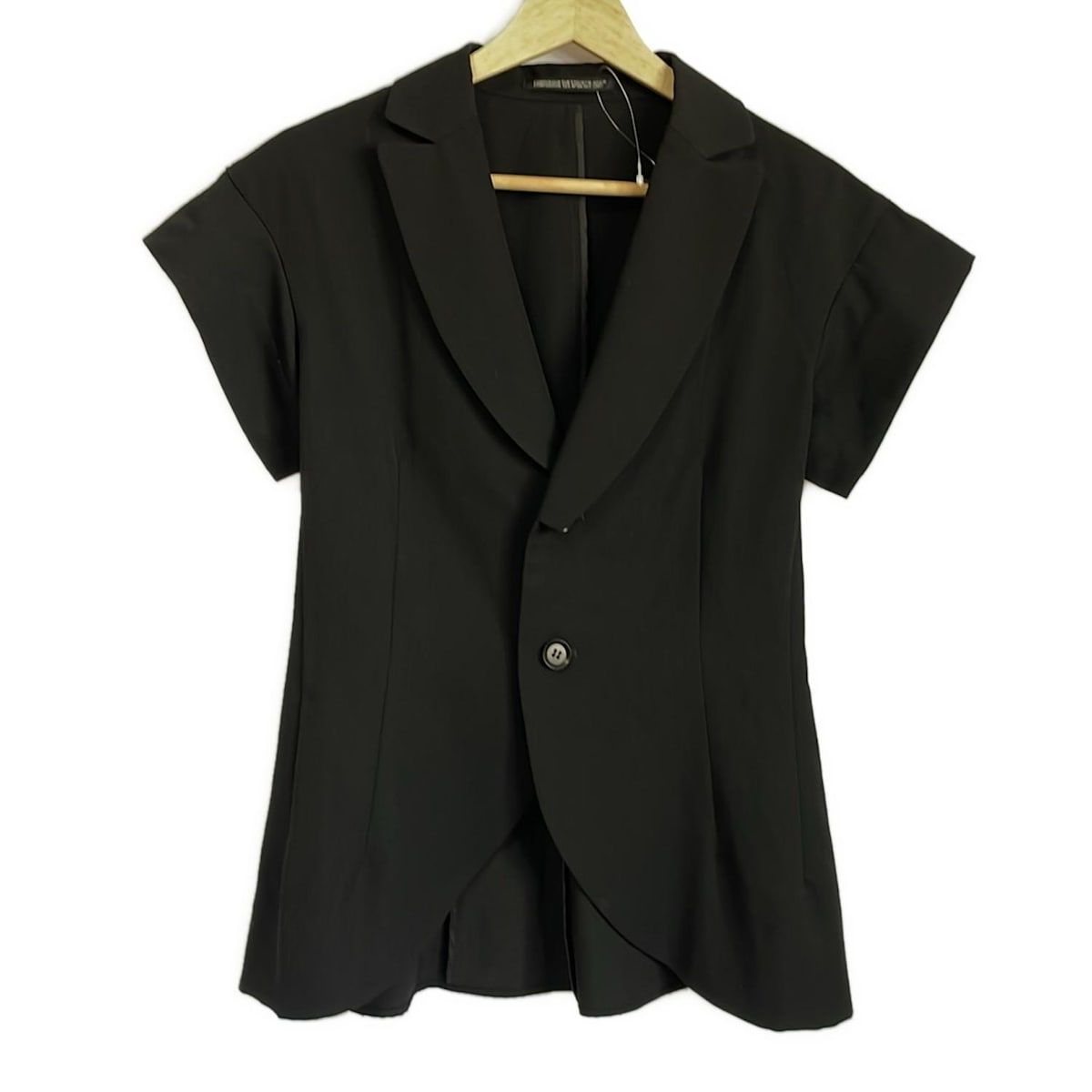 YOHJI YAMAMOTO NOIR ヨウジヤマモトプリュスノアール ジャケット サイズ1 S レディース - 黒 半袖|春|夏