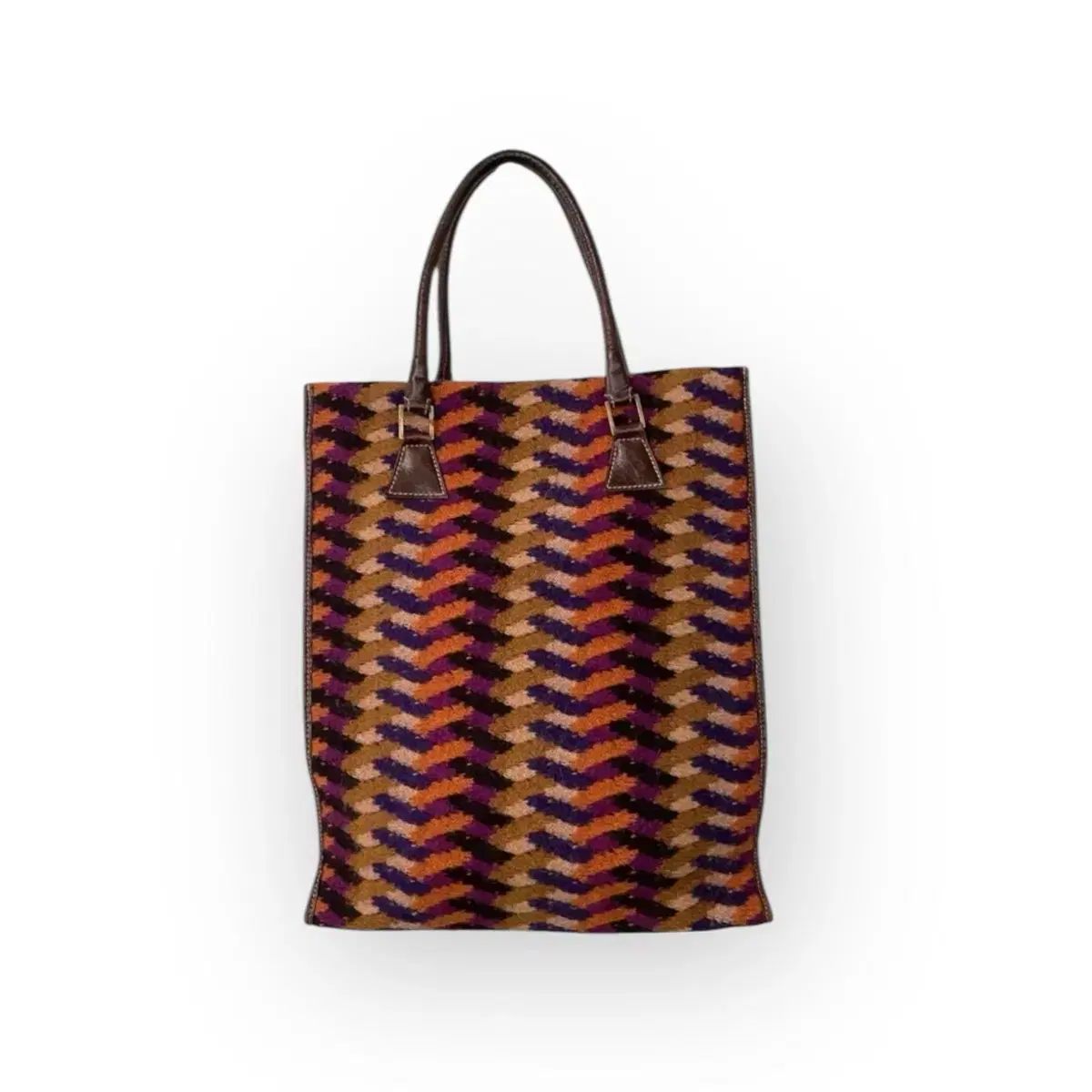 ミッソーニ　トートバッグ MISSONI ミッソーニ Zigzag トートバッグ 25ans 外装美品 - メルカリ