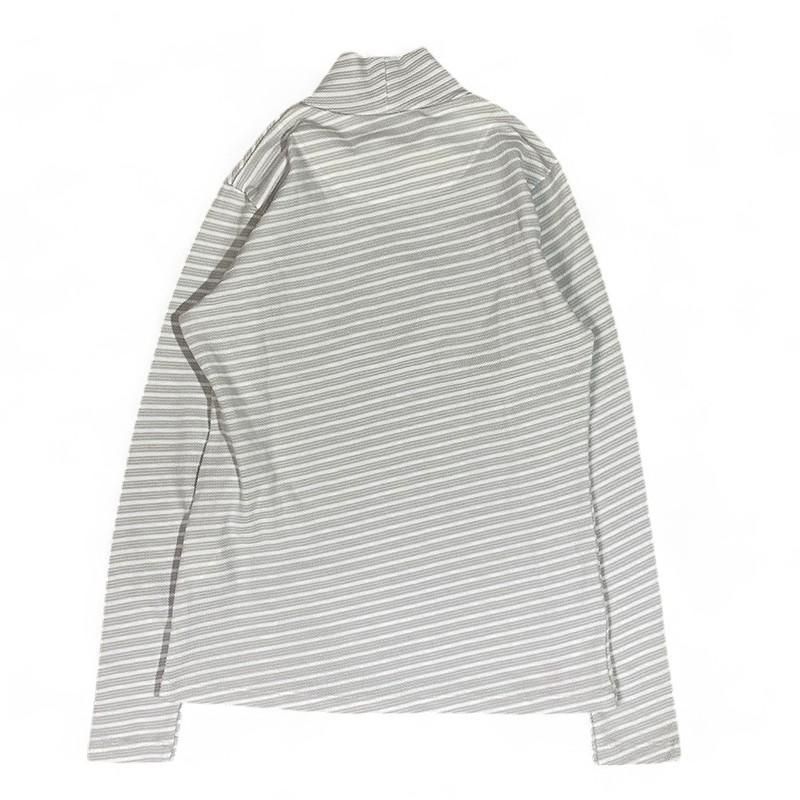 新品 LECOQ ルコック ゴルフ ハイネック長袖 Tシャツ ボーダー M - メルカリ