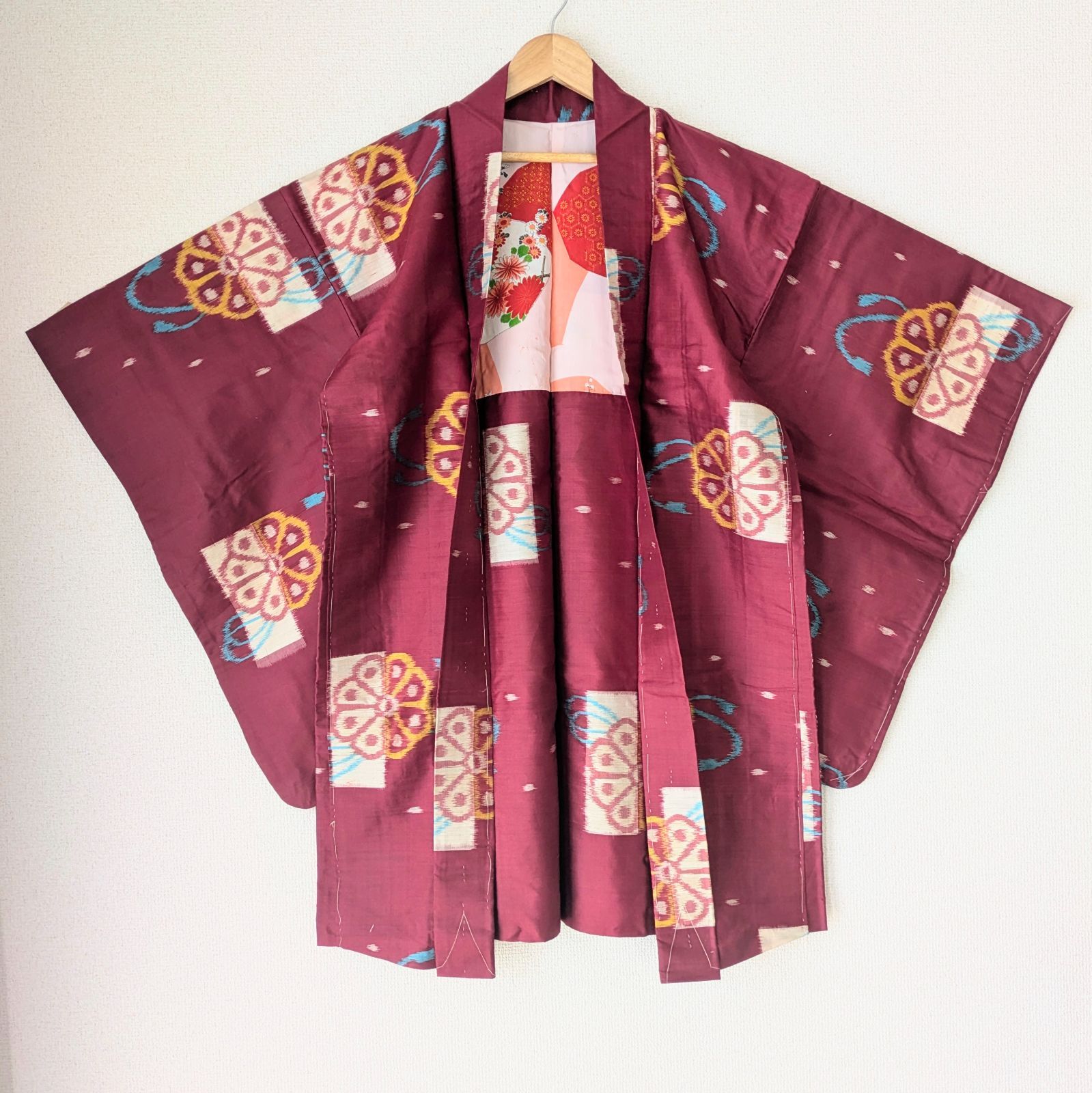 132 ラリーキルト / カンタキルト / ラグ / カバー / 希少 インドの手