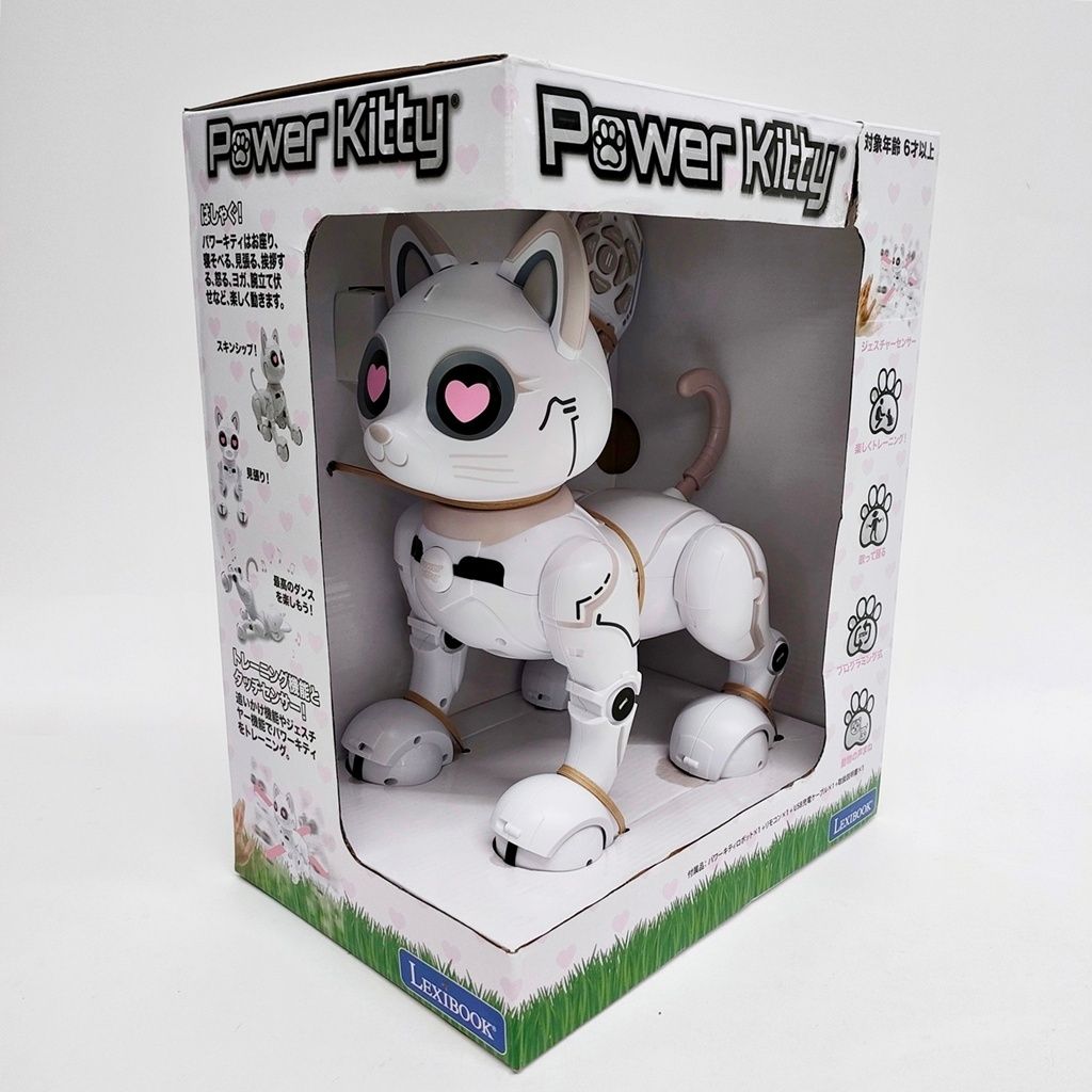Power Kitty 猫型 ロボット 猫 歌って踊る プログラミング ジェスチャーセンサー リモコン 子猫 LEXIBOOK パワー キティ R2505-218 Power Kitty 猫型 ロボット 猫 歌って踊る プログラミング