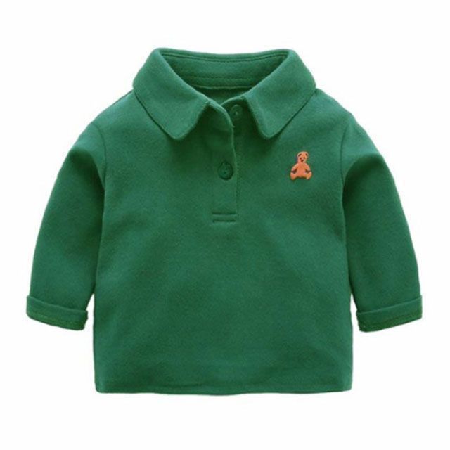 ポロシャツ キッズ 長袖男の子 女の子 スクールポロシャツ 子ども こども 長袖 小学生 小学 制服 学生服 シャツ スクールシャツ 子供服 通学 通園 カジュアルシャツ 春 夏 秋 学校用 入学 8 dongdong 8701