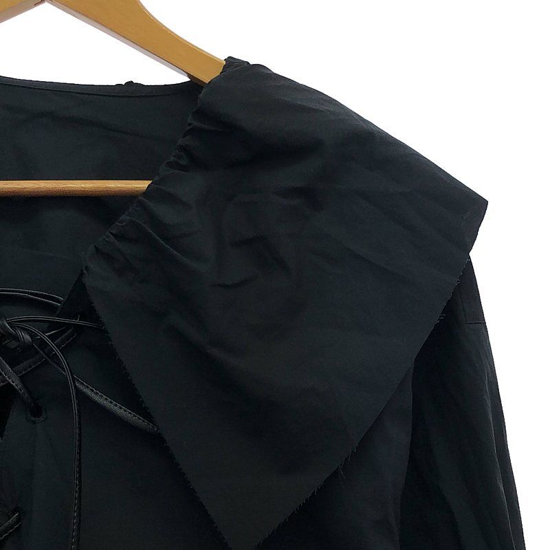 CITYSHOP / シティショップ | 2023SS | LACE-UP SMOCK レースアップスモック ブラウス | F | ブラック | レディース CITYSHOP / シティショップ | 2023SS | LACE-UP SMOCK レースアップ