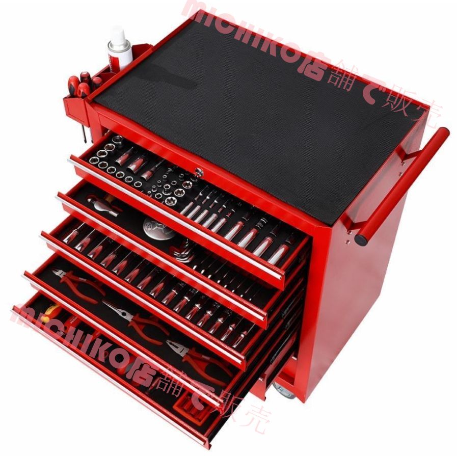 ローラーキャビネット7段 キャスター付 DYI ツールボックス工具箱 7段 ローラーキャビネット