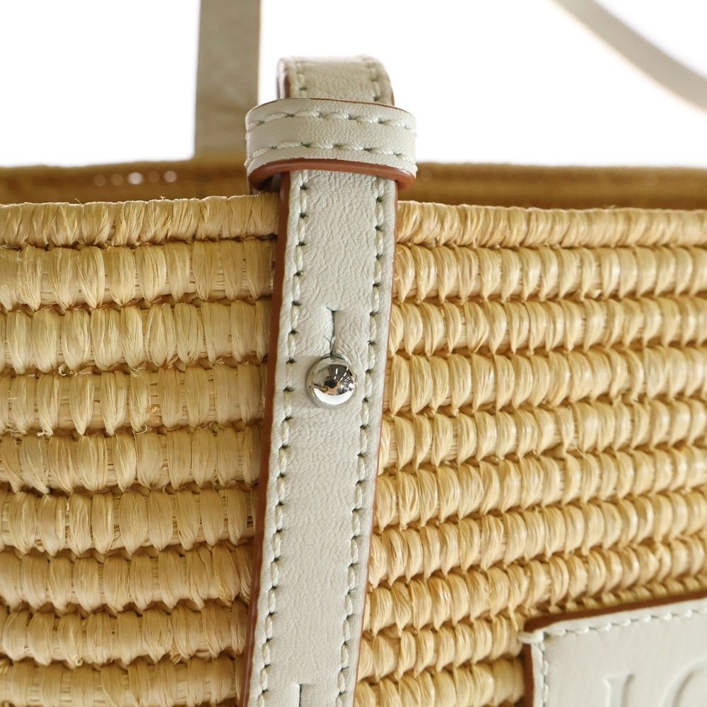 LOEWE (ロエベ) スクエア かごバッグ バスケット スモール ベージュ  
