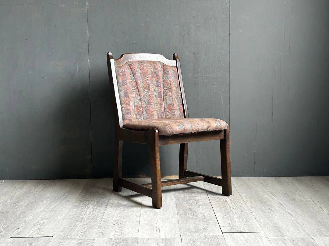 ④ 北欧レトロ ミキモク 雅 木製フレーム アームレスチェア 一人掛け