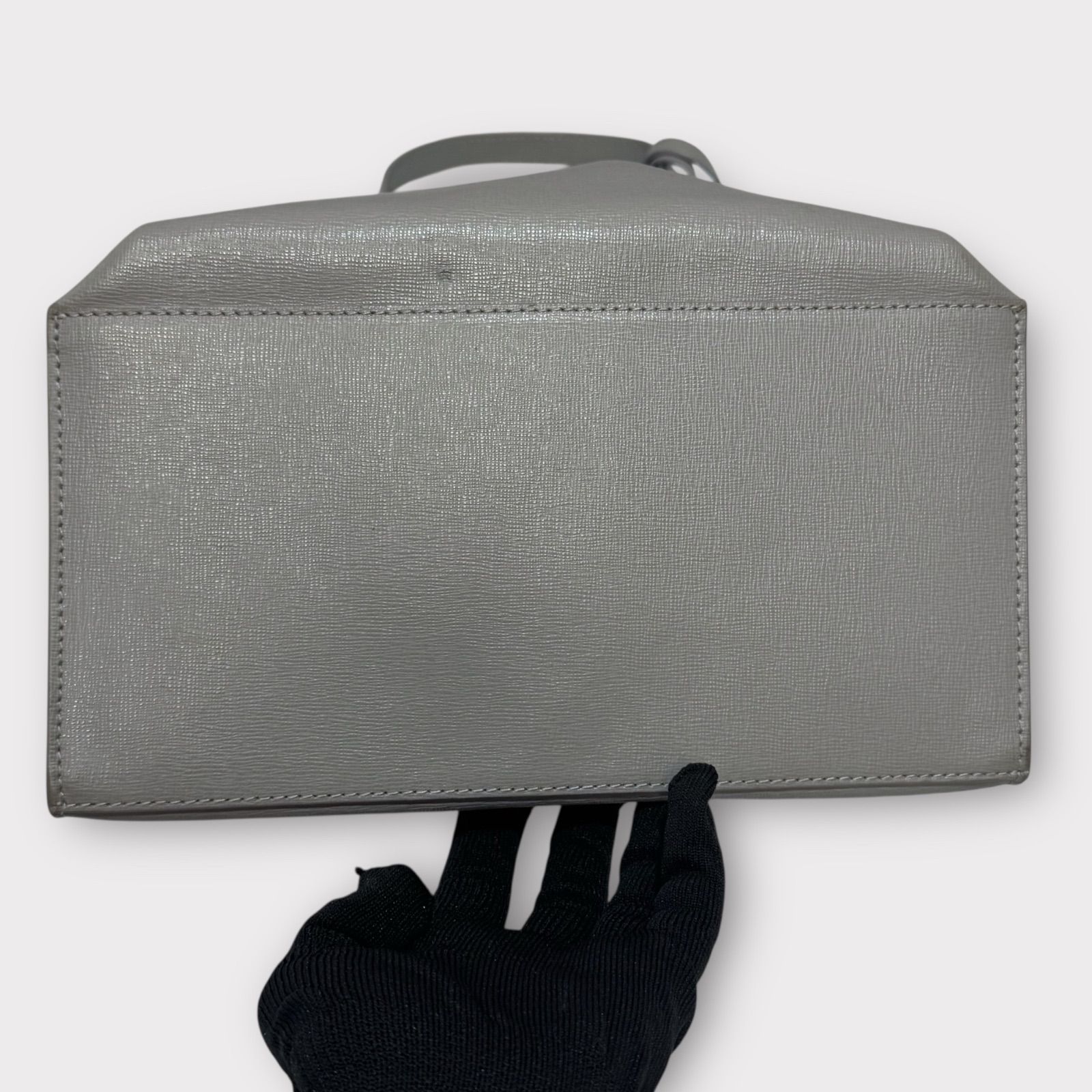 【極美品】FURLA フルラ　ハンドバッグ　トートバッグ　サリー　グレー　レザー FURLA - フルラ／FURLA バッグ トートバッグ 鞄 ハンドバッグ