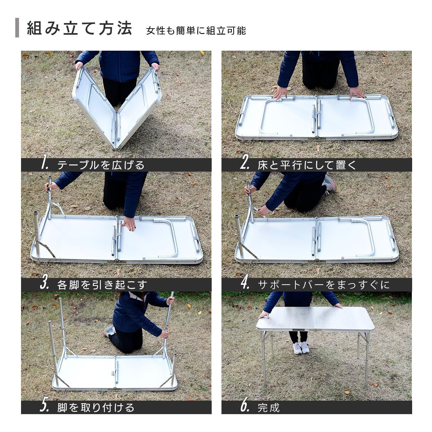 キャンパーズコレクション 山善] テーブル キャンプ アウトドア 