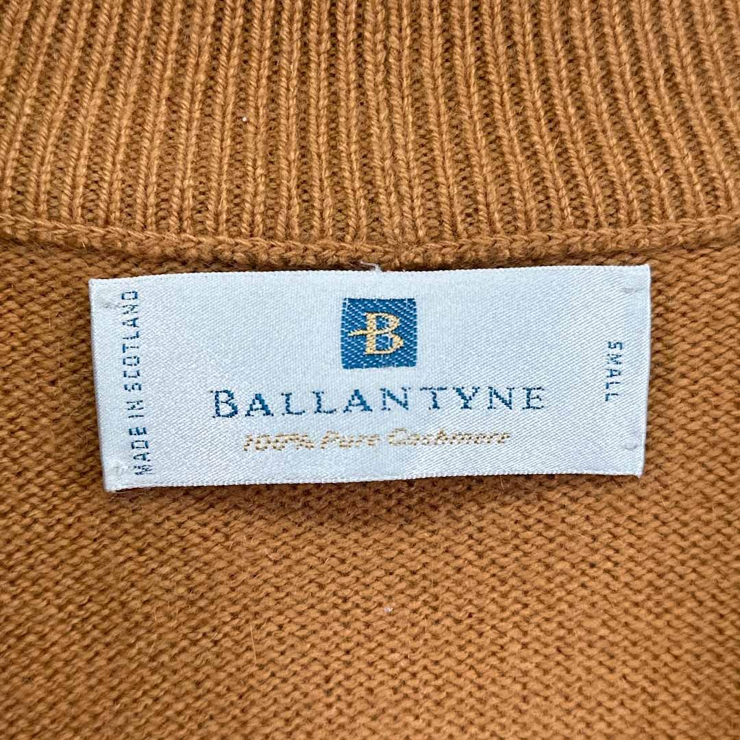 バランタイン カシミヤ100％ ニットカーディガン オレンジ系 ニット