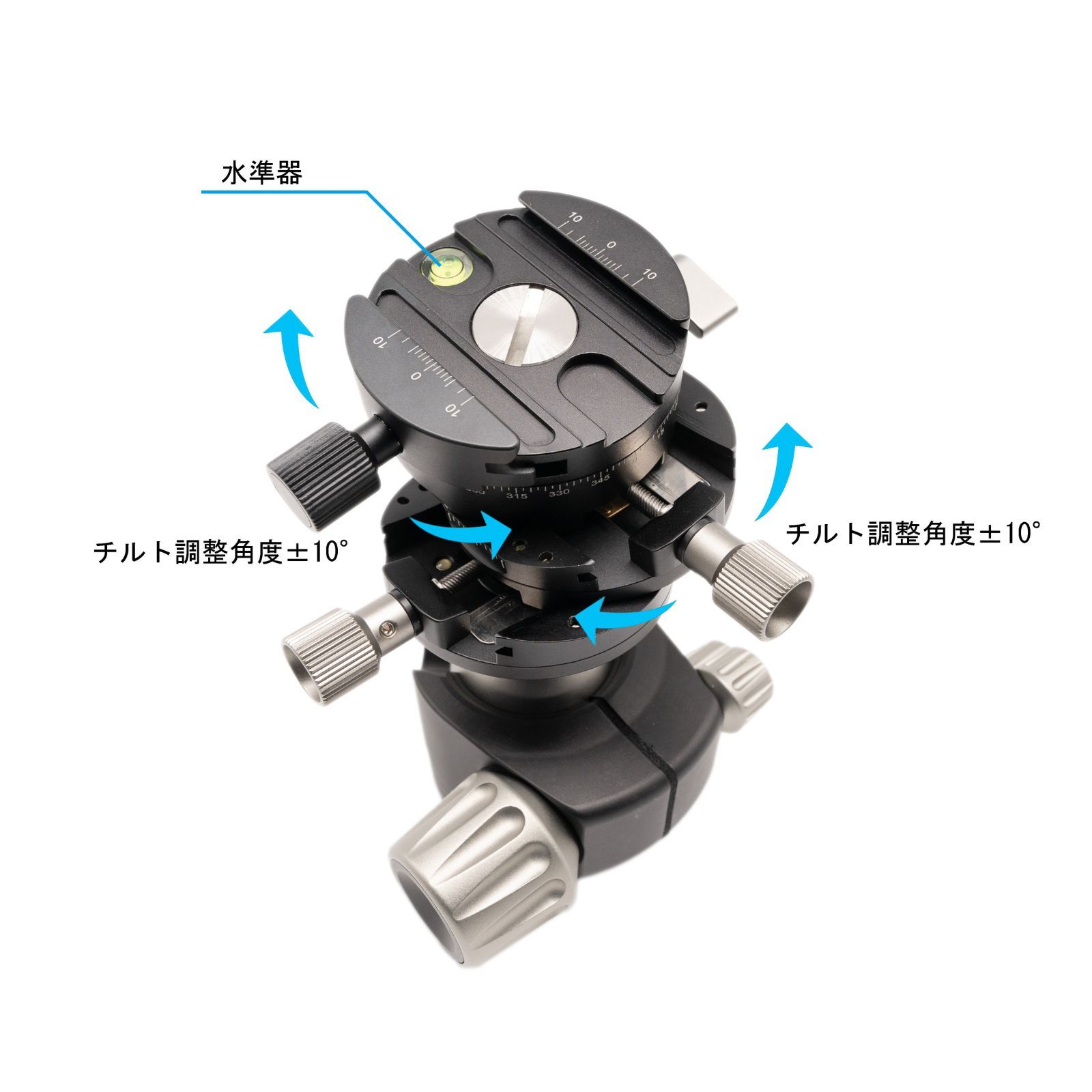 30日間返品保証】Leofoto LH-40GR ギア搭載 自由雲台（ G2 + LH