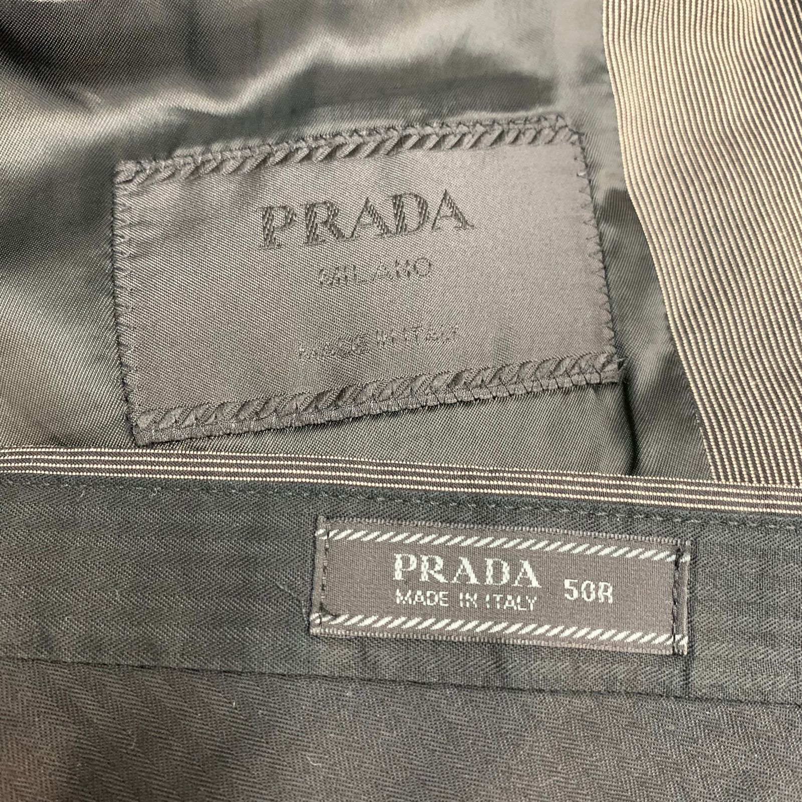 PRIMALさん専用【未使用】 PRADA メンズスーツ ブラック50R スーツ