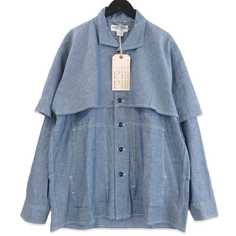 未使用 SASSAFRAS ササフラス 長袖シャンブレーシャツ SF-242164 未使用 SASSAFRAS ササフラス 長袖シャンブレーシャツ SF-242164