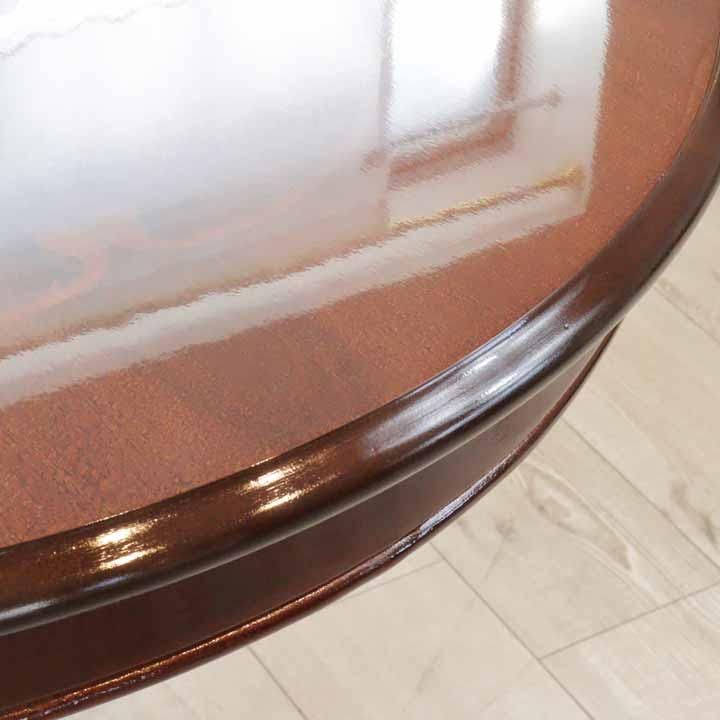 イタリア ダイニングテーブル 3点セット 70cm 円形 象嵌 2人用